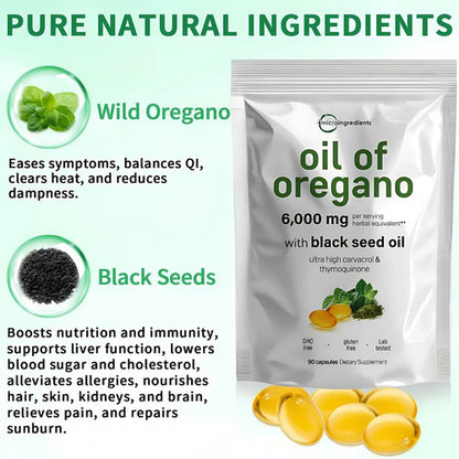 Aceite Orégano Carvacrol Semilla + Suplemento Magnesi Y C