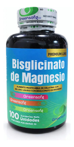 Bisglicinato De Magnesio Masticable Greensofg Premium Line X