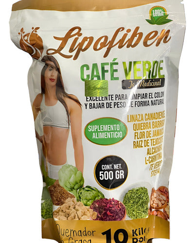 Lipofiber batido verde de linaza y fibra en polvo