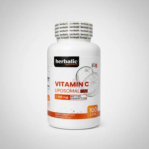 Vitamina C Liposomal Herbalic 1200mg 100 Cápsulas Mejor Abso
