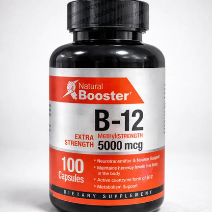 Vitamina B12 Natural Booster Metilcobalamina 5000mcg Extra F