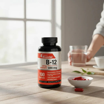 Vitamina B12 Natural Booster Metilcobalamina 5000mcg Extra F