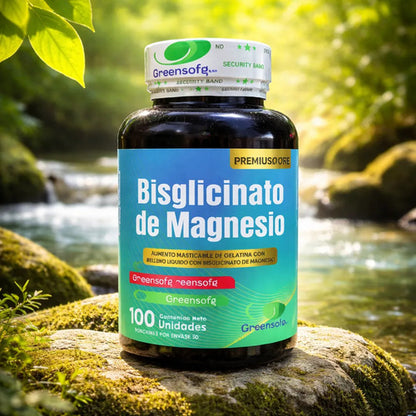 Bisglicinato De Magnesio Masticable Greensofg Premium Line X