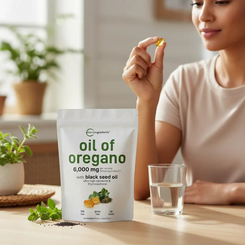 Pack x2 Aceite Orégano Micro Ingredients + Semilla Negra | Antibiótico Natural