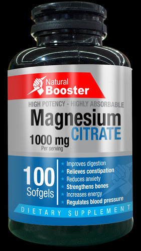 Citrato de Magnesio | Calambres, Sueño y Sistema Nervioso – 100 Cápsulas