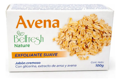 Jabón Cremoso Exfoliante Suave Avena Bellfresh 100g