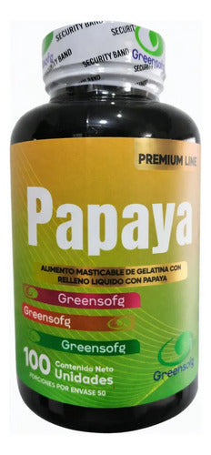 Papaya Premium Line Greensofg | Digestión, Enzimas y Bienestar Intestinal – 100 Cáp