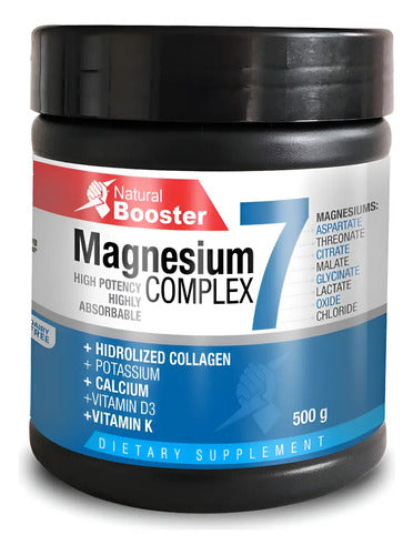 Magnesio Complex 7 en Polvo 500g | Energía, Relajación y Sueño Profundo