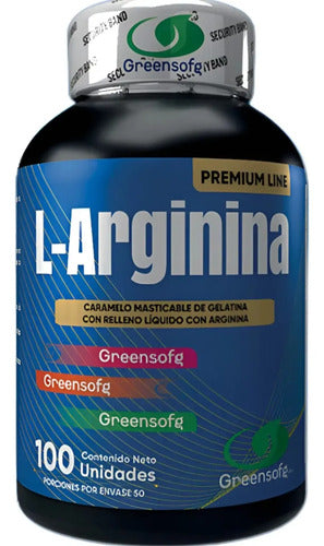 L-Arginina Greensoft Premium Line | Circulación, Vitalidad y Rendimiento – 100 Cápsulas