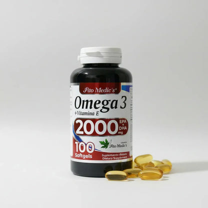 Omega 3 2000mg EPA+DHA x100 Pérlas Fitomedics – Para Corazón, Cerebro y Articulaciones
