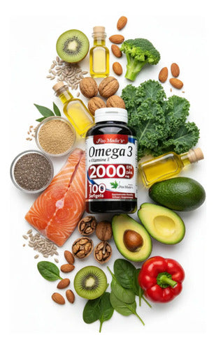 Omega 3 2000mg EPA+DHA x100 Pérlas Fitomedics – Para Corazón, Cerebro y Articulaciones