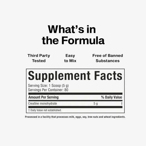 100% Creatine Platinum | Fuerza, Músculo y Rendimiento Deportivo – 400gr