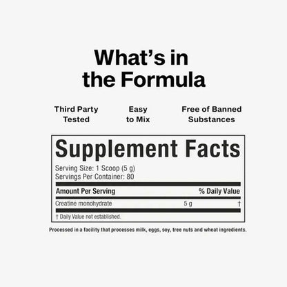 100% Creatine Platinum | Fuerza, Músculo y Rendimiento Deportivo – 400gr