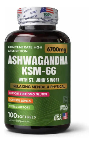 Ashwagandha KSM-66 | Estrés, Ansiedad y Rendimiento – 100 Cápsulas