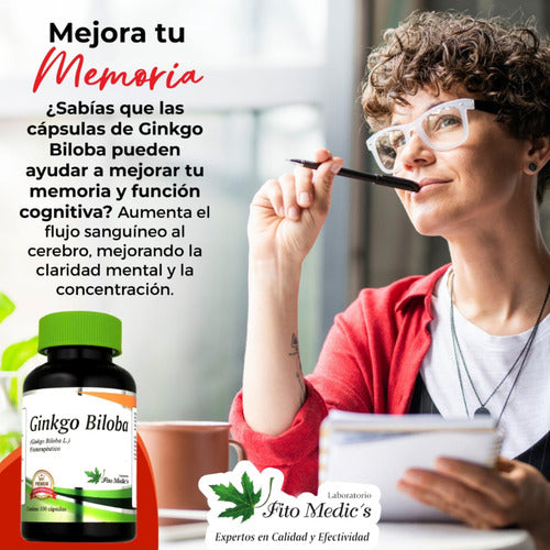 Ginkgo Biloba Fito Medics | Memoria, Concentración y Circulación Cerebral