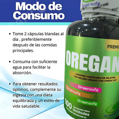 Aceite De Oregano Capsulas Americano Invima Natural Sin Sabor Greensofg