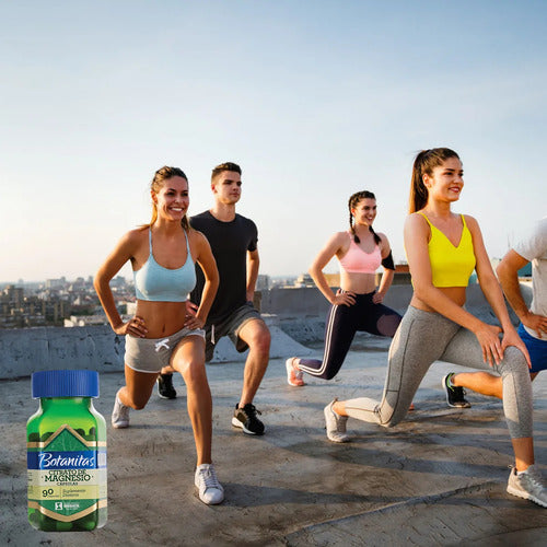 Citrato de Magnesio 490mg Botanitas | Sin Gluten, Calambres y Relajación – 90 Cáp