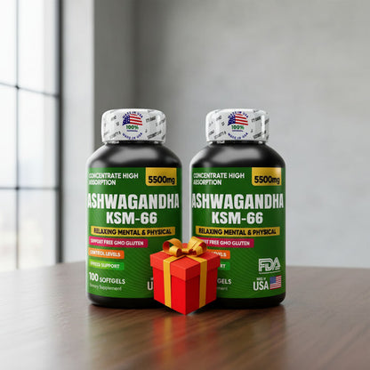 Pack x2 Ashwagandha KSM-66 Americana + Obsequio | Estrés, Ansiedad y Rendimiento