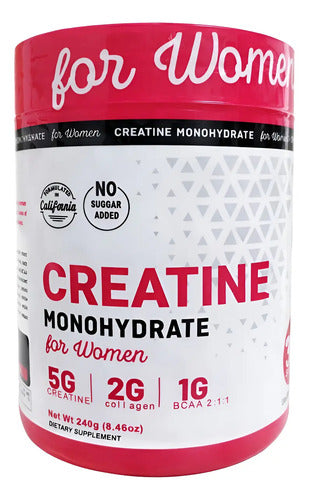 Creatina para Mujer con Colágeno + BCAAs | Tono Muscular, Piel y Rendimiento