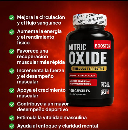 Nitric Oxide Potenciador Booster Crecimiento Muscular Pack 2