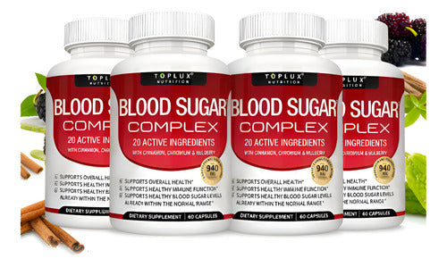 Toplux Blood Sugar Complex 240 Cápsulas | Control Natural de Azúcar en Sangre
