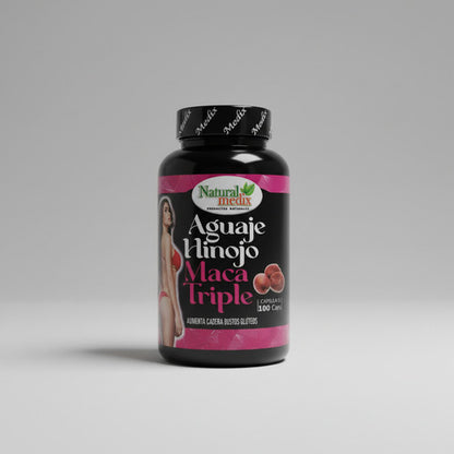 Pack x2 Aguaje + Hinojo + Maca Triple Medix | Curvas, Hormonas y Bienestar – 100 Cáp