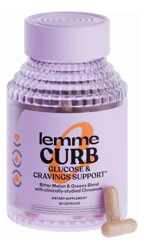 Lemme Curb Suplemento Natural - Reduce Los Antojos 60cap Melón