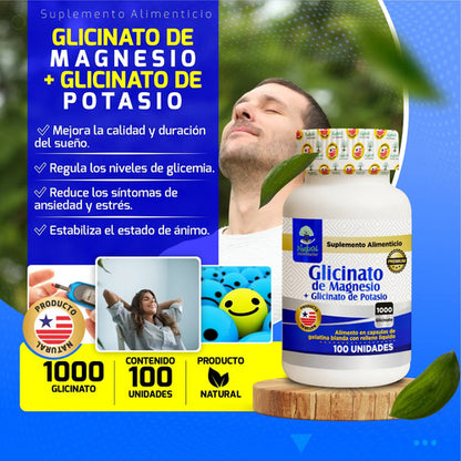 Glicinato de Magnesio Encounter | Sueño, Ansiedad y Relajación – 100 Cápsulas