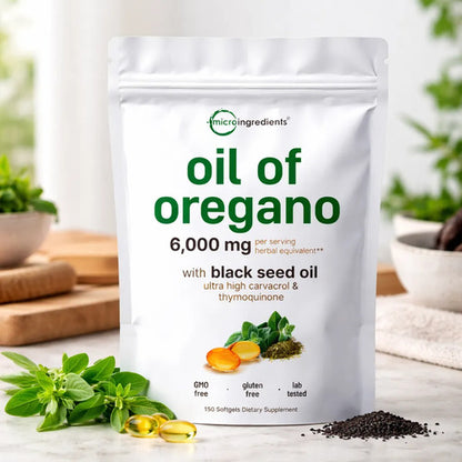 Micro Ingredients Aceite De Orégano 6000mg 150 Cápsulas Sin Sabor