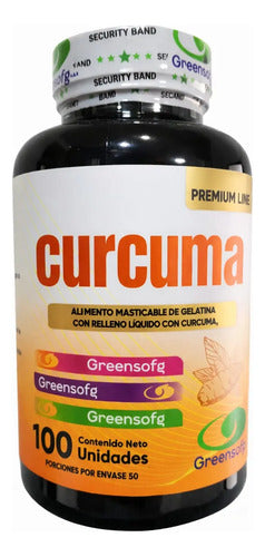 Cúrcuma Greensoft | Antiinflamatorio Natural, Articulaciones e Inmunidad – 100 Unidades