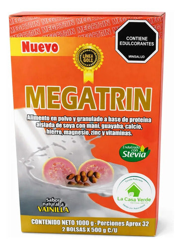 Megatrin Proteína de Soya Vainilla | Masa Muscular y Nutrición – 1000g