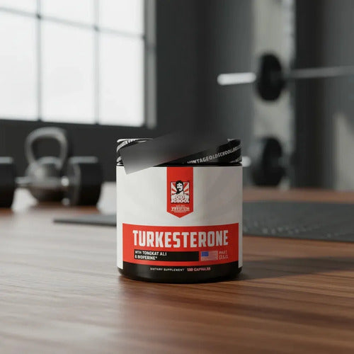 Turkesterona Old School Labs 120 Cápsulas con Tongkat Ali – Potenciador Muscular Natural