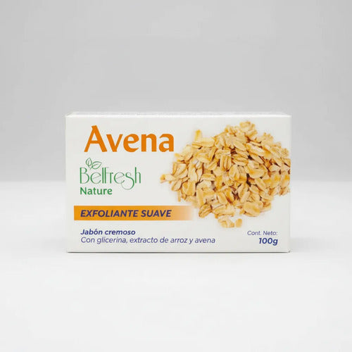 Jabón Cremoso Exfoliante Suave Avena Bellfresh 100g
