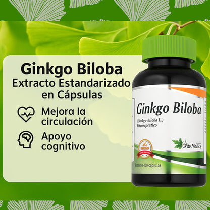 Ginkgo Biloba Fito Medics | Memoria, Concentración y Circulación Cerebral
