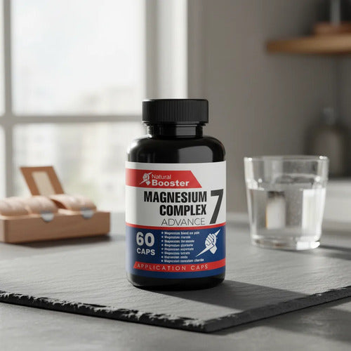 Magnesio Complejo 7 Advance Natural Booster | Energía y Relajación – 60 Cápsulas