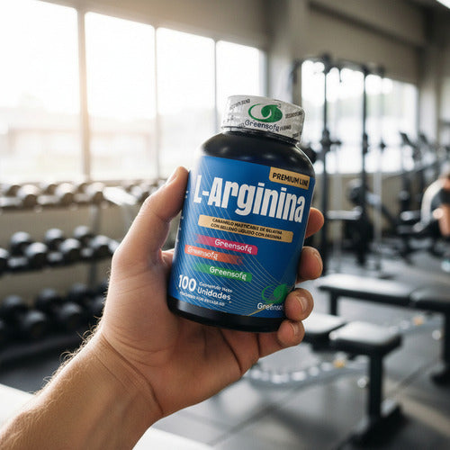 L-Arginina Greensoft Premium Line | Circulación, Vitalidad y Rendimiento – 100 Cápsulas