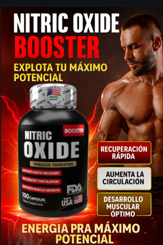 Nitric Oxide Potenciador Booster Crecimiento Muscular Pack 2