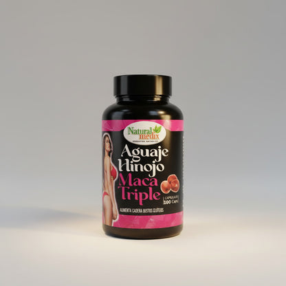 Pack x2 Aguaje + Hinojo + Maca Triple Medix | Curvas, Hormonas y Bienestar – 100 Cáp