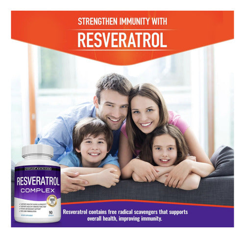 Resveratrol Toplux 90 Cápsulas | Antienvejecimiento y Antioxidante Natural
