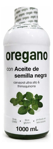 Aceite De Orégano Con Semilla Negra 1000 Ml Carvacrol Ultra