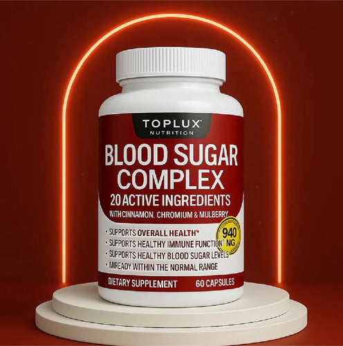 Blood Sugar Complex Toplux | Control Natural de Azúcar en Sangre – 60 Cápsulas