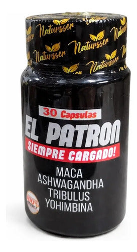 El Patrón Potenciador Naturisser | Maca, Ashwagandha y Tribulus – Vitalidad Masculina
