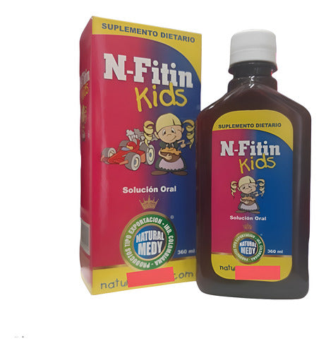 Multivitamínico Líquido Natural Medy N-Fitin Niños | Crecimiento y Defensas – 360ml