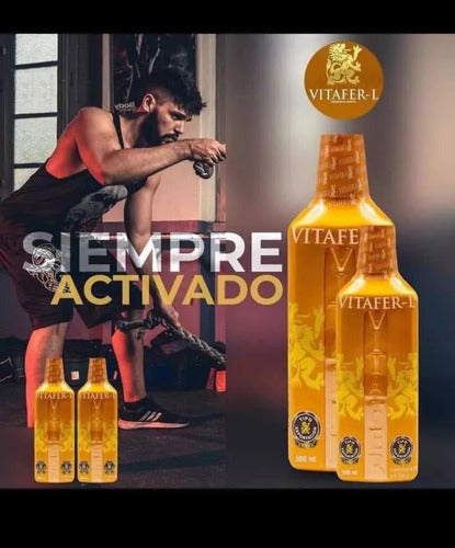 Vitafer-L Gold Multivitamínico Potenciador Pack x3 | Energía y Nutrición – 500ml