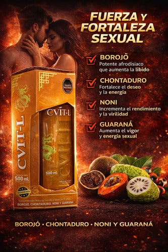 CVIT-L 500ml Fórmula Mejorada | Noni, Chontaduro y Borojó – Energía y Vitalidad