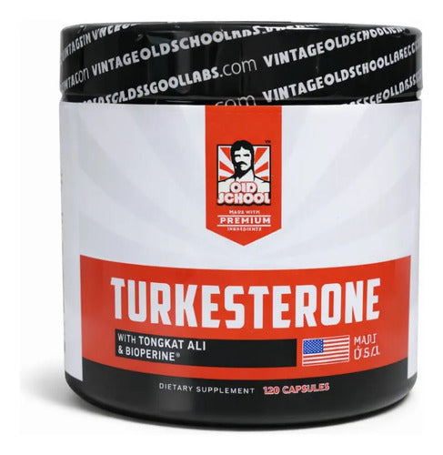 Turkesterona Old School Labs 120 Cápsulas con Tongkat Ali – Potenciador Muscular Natural