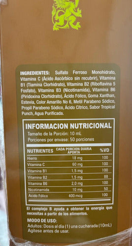 Vitafer-L Gold Multivitamínico Potenciador Pack x3 | Energía y Nutrición – 500ml