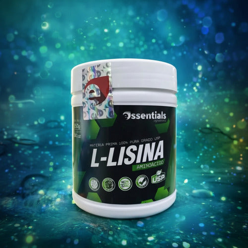 L-Lisina Essentials USP 250g | Aminoácido para Cabello, Piel y Sistema Inmune