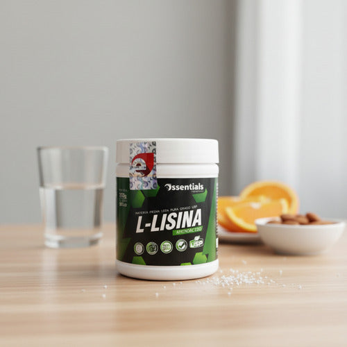 L-Lisina Essentials USP 250g | Aminoácido para Cabello, Piel y Sistema Inmune