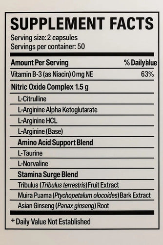 Nitric Oxide Potenciador Booster Crecimiento Muscular Pack 2